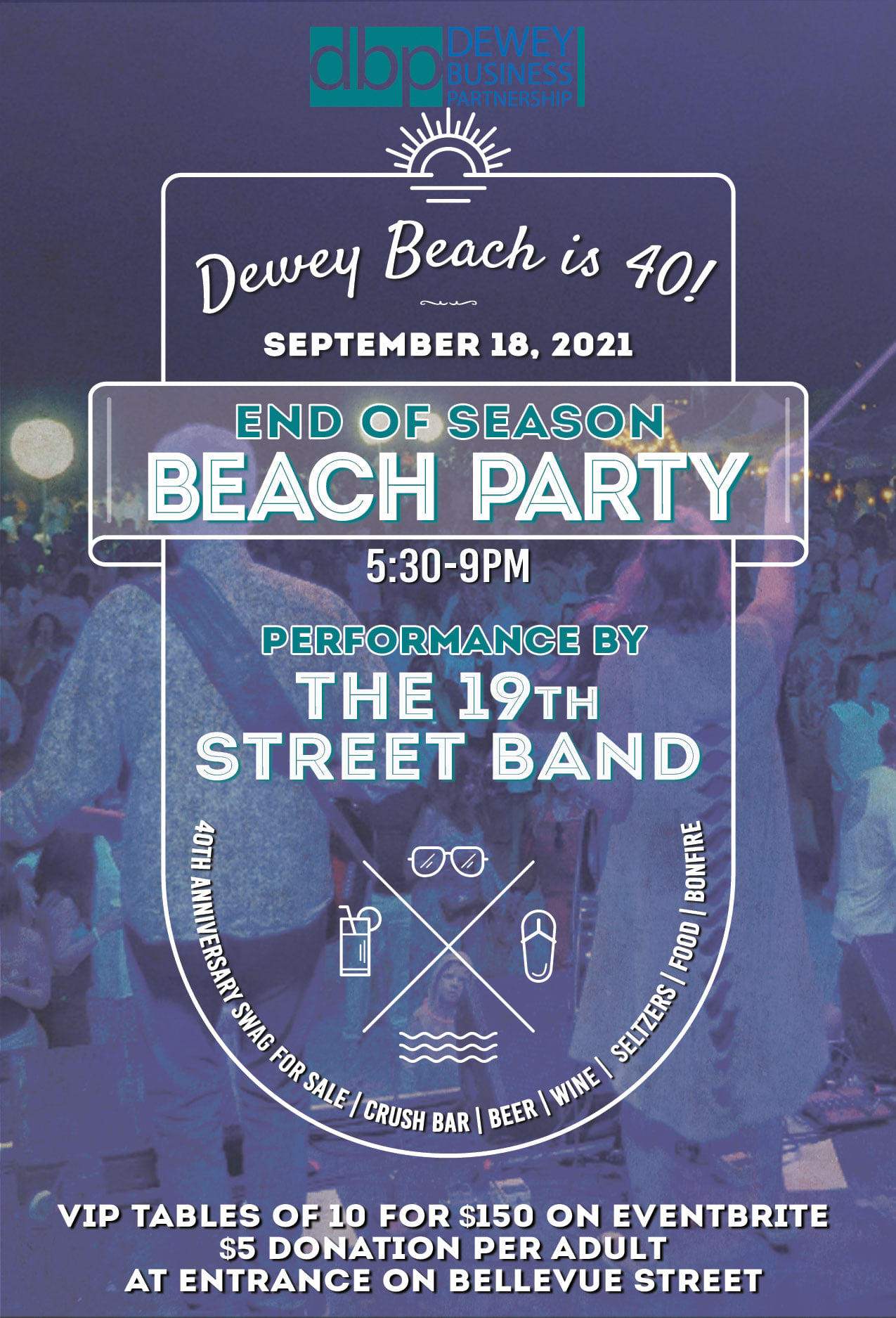 Dewey Beach End of Season Beach Party