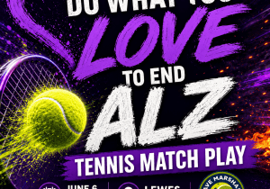 Do What You Love to End ALZ Tennis Match Play on Clay
