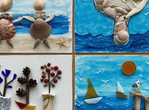 Create & Sip Mixed Media Canvas