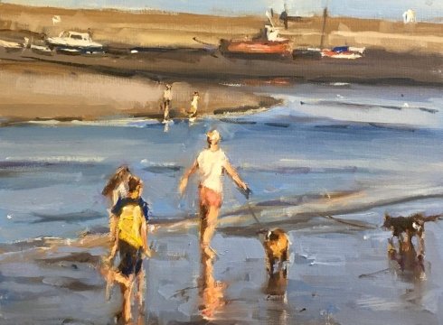 Figures on the Beach Paint-along with Roger Dellar