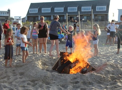 Dewey Beach Bonfires on the Beach