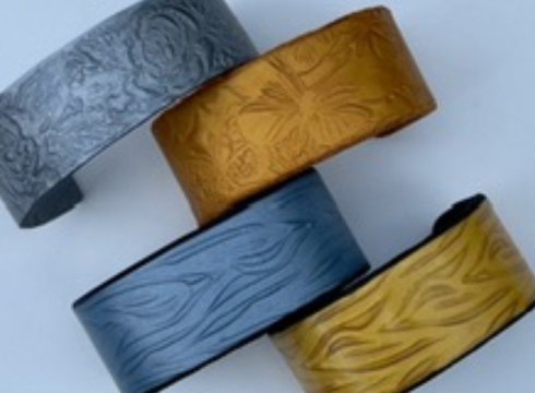 Mica Shift Polymer Clay Bracelet