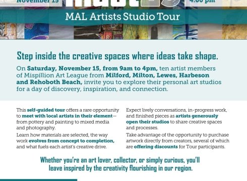 MAST25 Mispillion Art League Artists Studio Tour