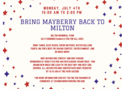 Annual Downtown Milton July 4th Festival