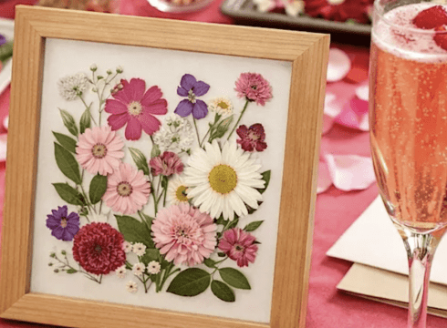 Petals & Pours: A Galentine’s Pressed Flower Frame Workshop