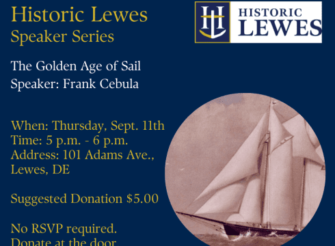 The Golden Age of Sail – Speaker Series, presented by Historic Lewes