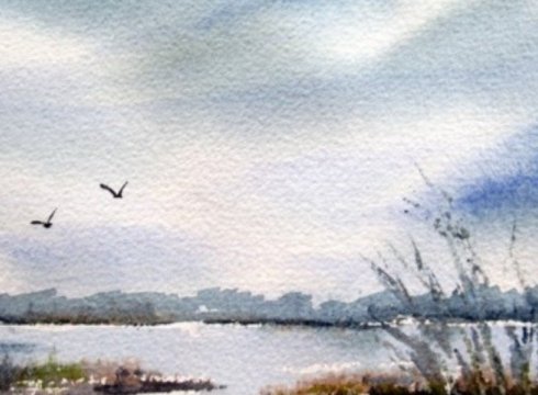 Wet Into Wet Watercolor Marshes